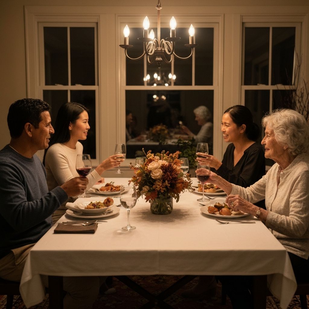 Evening meal with others